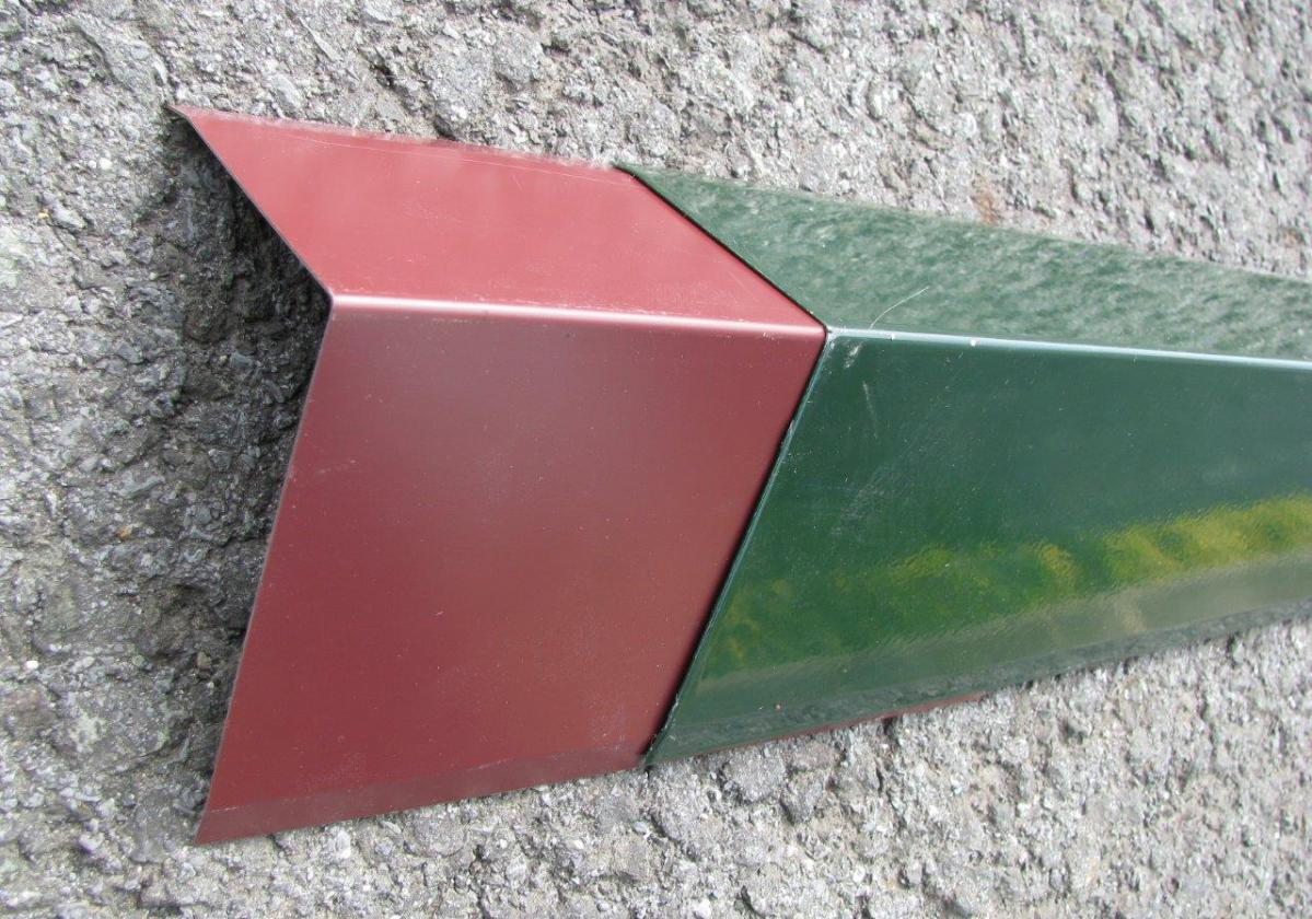 Remate lateral aluminio placa asfáltica ondulada impermeable ONDUCOBER - detalle remates gama colores