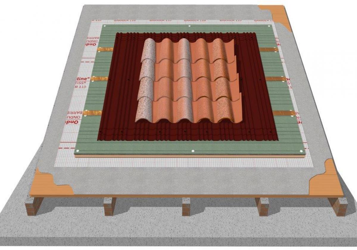 Sistema SIATE: Impermeabilización y Aislamiento de Tejado de teja curva y forjado cerámico