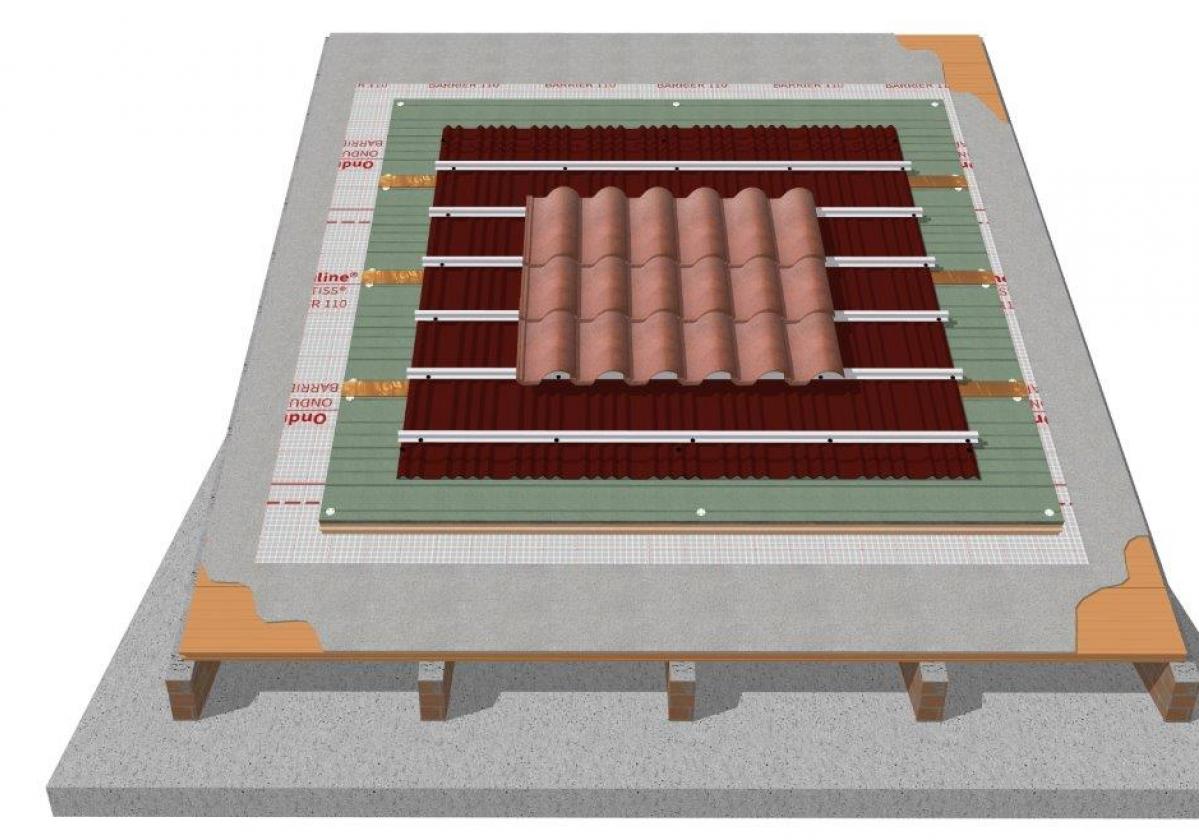 Sistema SIATE: Impermeabilización y Aislamiento de Tejado de teja mixta y forjado cerámico