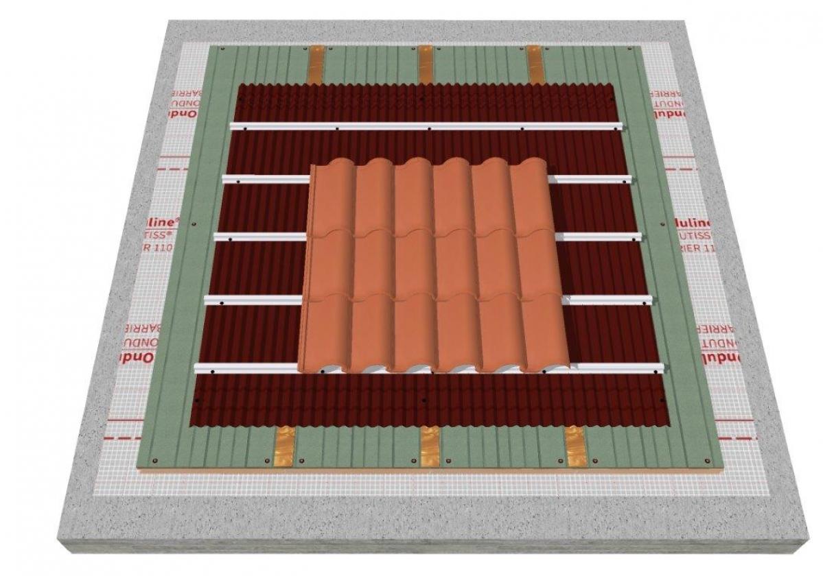 Sistema SIATE: Impermeabilización y Aislamiento de Tejado de teja curva y forjado de hormigón