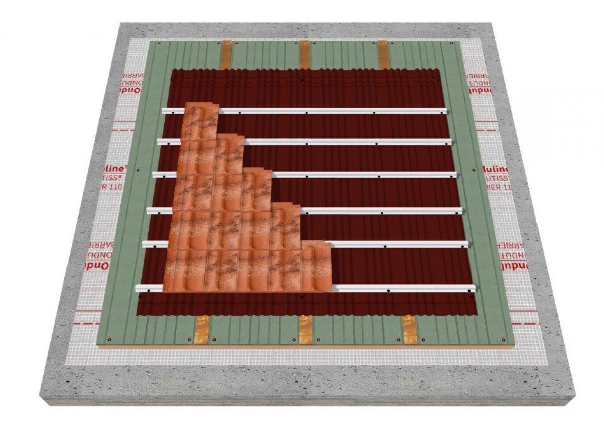 Sistema SIATE: Impermeabilización y Aislamiento de Tejado de teja plana y forjado de hormigón