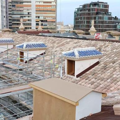 Rehabilitacion de tejado del TSJCV