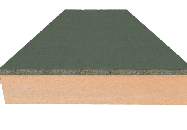 Render frontal medio panel sandwich aislante ONDUTHERM BASIC XPS 