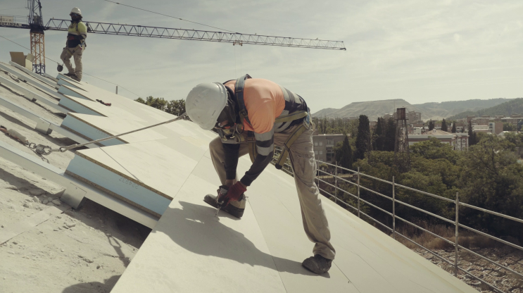 Instalación panel sándwich ONDUTHERM sobre estructura metálica